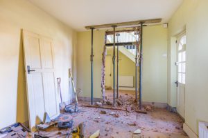 Abgesützte Decke